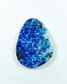 Lapis lazuli kamień do oprawy. Niebieska elegancja i piękno.
Rozmiar kamienia 5,3cm x 3,9cm