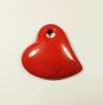 Serduszko z jaspisu czerwonego