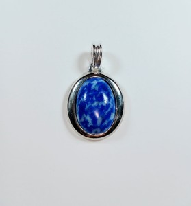 Lapis lazuli w oprawie 32mm x 24mm