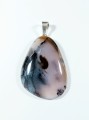 Opal mszysty (dendrytowy) na posrebrzanej zawieszce
rozmiar kamienia 47mm x 33mm