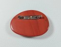 Brosza z jaspisu czerwonego
rozmiar kamienia 48 mm x 35 mm
zapinka stal nierdzewna