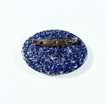 Lapis lazuli brosza. Niebieska elegancja i piękno.
Rozmiar kamienia 43 mm x 32 mm