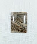 Krzemień pasiasty kaboszon prostokątny 
