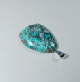 Chryzokola na posrebrzanej zawieszce
Rozmiar kamienia 43 mm x 31 mm