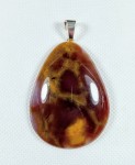 Jaspis z Maroka na zawieszce  53mm x 40mm