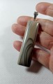 Wisiorek Krzemień pasiasty na posrebrzanej zawieszce
rozmiar kamienia 61 mm x 17 mm