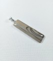 Wisiorek Krzemień pasiasty na posrebrzanej zawieszce
rozmiar kamienia 61 mm x 17 mm