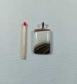 Wisiorek Krzemień pasiasty na posrebrzanej zawieszce
rozmiar kamienia 28 mm x 20 mm