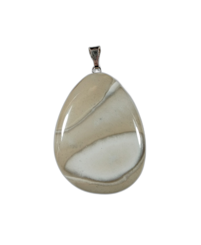 Wisiorek krzemień pasiasty na posrebrzanej zawieszce
Rozmiar kamienia 60mm x 45mm