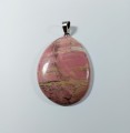 Rodonit różowy kamień na zawieszce 
Rozmiar kamienia 55 mm x 42 mm