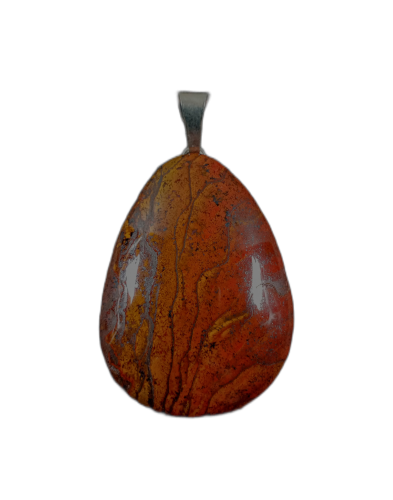 Wisiorek z jaspisu czerwonego 
Rozmiar kamienia 47mm x 33mm