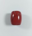 Beczułka z jaspisu czerwonego długość 20 mm, otworek 6 mm