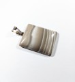 Wisiorek Krzemień pasiasty na posrebrzanej zawieszce
Rozmiar kamienia 36 mm x 30 mm