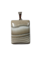 Wisiorek Krzemień pasiasty na posrebrzanej zawieszce
Rozmiar kamienia 36 mm x 30 mm