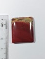 Jaspis czerwony, naturalny kamień szlifowany, 
Rozmiar kamienia 27mm x 23mm