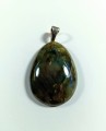 Labradoryt na posrebrzanej zawieszce