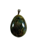 Labradoryt na posrebrzanej zawieszce