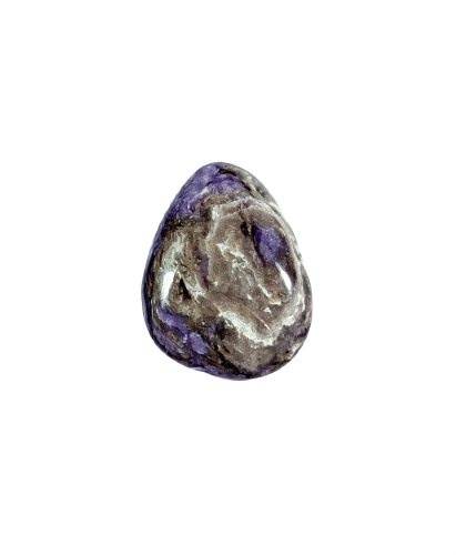 Czaroit, naturalny kamień ręcznie formowany, szlifowany, kaboszon