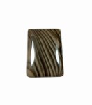 Krzemień pasiasty kaboszon prostokątny