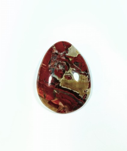 Kamień naturalny jaspis czerwony z kryształkami agatu