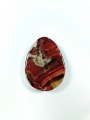 Kamień naturalny jaspis czerwony z kryształkami agatu