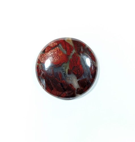 Jaspis czerwony, naturalny kamień szlifowany, okrągły kaboszon