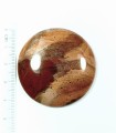 Jaspis czerwony, naturalny kamień szlifowany, okrągły