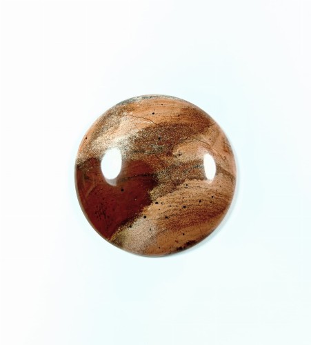 Jaspis czerwony, naturalny kamień szlifowany, okrągły