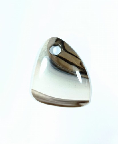 Krzemień pasiasty z otworkiem na rzemień