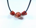 Naszyjnik z jaspisu czerwonego