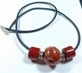 Naszyjnik z jaspisu czerwonego