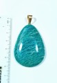 Wisiorek Amazonit na posrebrzanej zawieszce