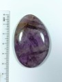 Ametyst kaboszon, naturalny kamień, szlifowany.