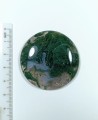 Agat mszysty kaboszon, okrągły.