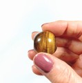 Kulka z tygrysiego oka z otworkiem