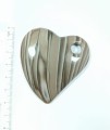 Serduszko Krzemień pasiasty z otworkiem na rzemień