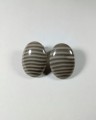 Klipsy z krzemienia pasiastego owalne 18mm x 24mm