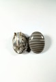 Klipsy z krzemienia pasiastego owalne 18mm x 24mm