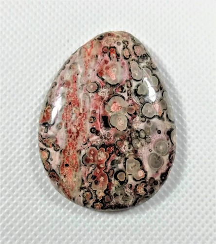 Kamień do biżuterii Jaspis leopard szlif kaboszonowy 
4,4cm x 3,2cm pojedynczy