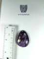 Czaroit, naturalny kamień ręcznie formowany, szlifowany, kaboszon. Fioletowa Piękność.