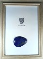 Lapis lazuli kamień do oprawy. Niebieska elegancja i piękno. Rozmiar kamienia 47 mm x 34 mm