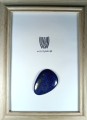 Lapis lazuli kamień do oprawy. Niebieska elegancja i piękno. Rozmiar kamienia 47 mm x 34 mm