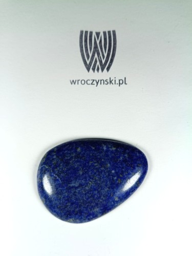 Lapis lazuli kamień do oprawy. Niebieska elegancja i piękno. Rozmiar kamienia 51mm x 37mm