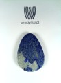 Lapis lazuli kamień do oprawy. Niebieska elegancja i piękno. Rozmiar kamienia 51mm x 37mm