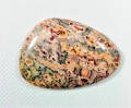 Kamień do biżuterii Jaspis leopard szlif kaboszonowy 
 pojedynczy 5cm x 3,4cm