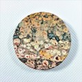 Kamień 4cm x 4cm do biżuterii Jaspis leopard 
szlif kaboszonowy pojedynczy