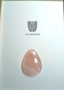 Kwarc różowy kaboszon