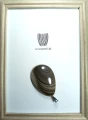 Wisiorek Krzemień pasiasty na posrebrzanej zawieszce