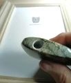 Jaspis afrykański Kambaba z poprzecznym otworkiem